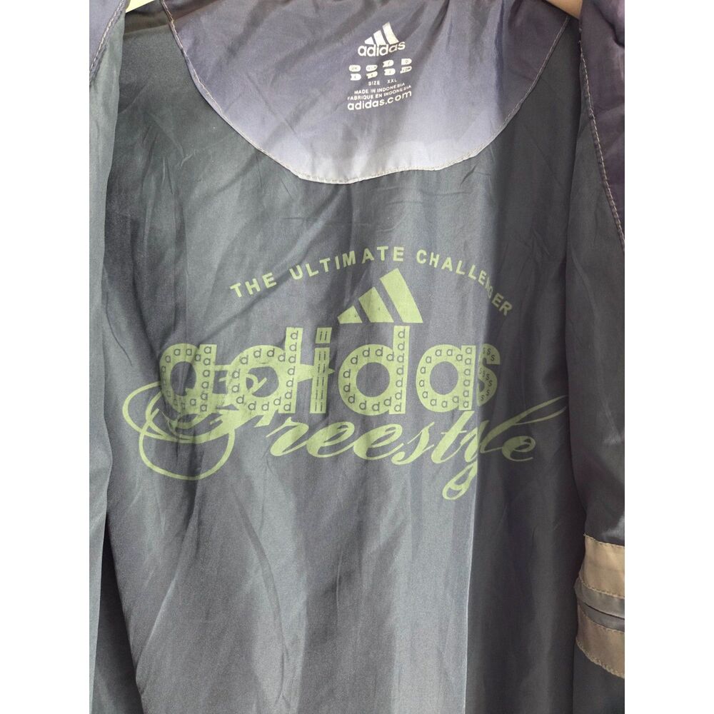 Vintage Y2K adidas Ultimate Challenger Purple Gray Windbreaker Jacket XXL